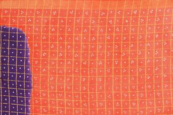 Multicolor hand woven art silk saree with blouse 5
