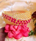 Pink Cubic Zirconia Bangles And Bracelets