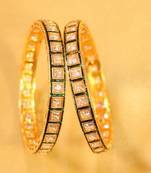 Gold Agate Kundan  Bangles And Bracelets