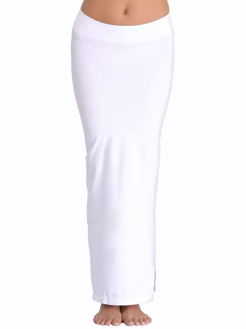 Microfiber White Saree Shapewear