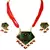 Exotic Peacock Design Meenakari Brass Necklace Set