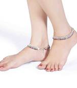 Fancy Colorful Beads N Radiant Stones Brass Payal