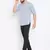 grey woven cotton men kurtas