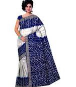 multicolor hand woven cotton saree with blouse