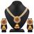 Alluring Gold Plated Pearls Studded Necklace Set For Women