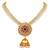 Alluring Gold Plated Pearls Studded Necklace Set For Women