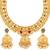 Peacock Inspired Gold Plated Necklace set for women