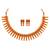 Ethnic Wedding Gold Plated Choker Style Necklace Set For Women