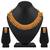 Traditional Wedding Stuning Designer Choker Style Gold Plated Brass Necklace Set For Women