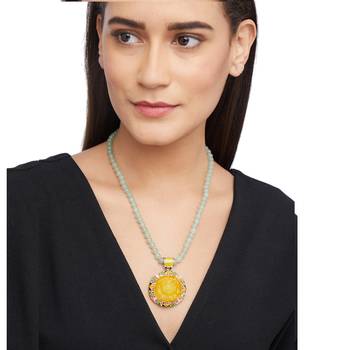 Party Wear Opera Style Beads Necklace For Women And Girls 1