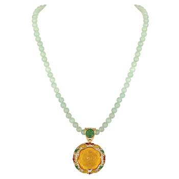 Party Wear Opera Style Beads Necklace For Women And Girls 2