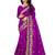 Purple embroidered art silk saree with blouse