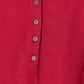 Maroon plain cotton kurtas-and-kurtis 4