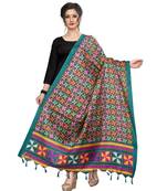 Designer pink printed Duppatta