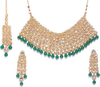 Green cubic zirconia necklace-sets 3