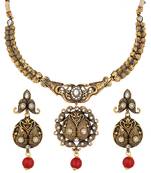 Gold crystal necklaces