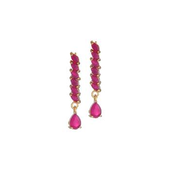 Pink Cubic Zirconia Necklaces 5