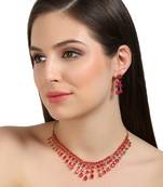 Pink Cubic Zirconia Necklaces