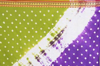 Multicolor hand woven art silk saree with blouse 5