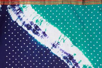 Multicolor hand woven art silk saree with blouse 5
