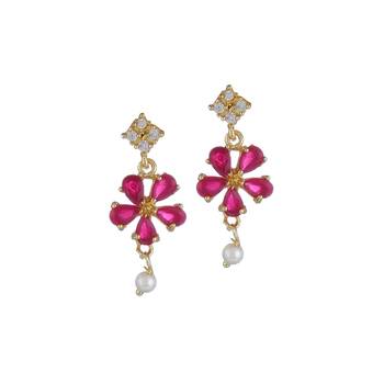 Pink Cubic Zirconia Necklaces 5