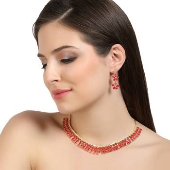 Pink Cubic Zirconia Necklaces 2