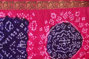 Multicolor hand woven art silk saree with blouse 5