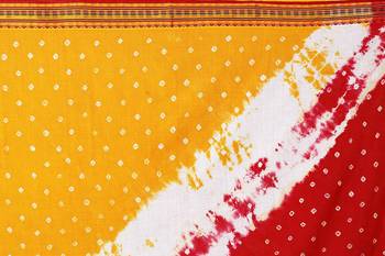 Multicolor hand woven art silk saree with blouse 5
