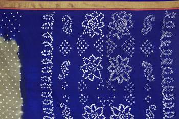 Multicolor hand woven art silk saree with blouse 5