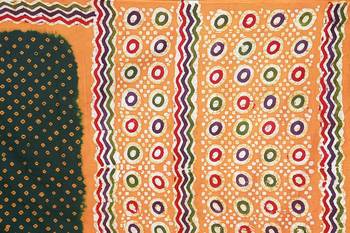 Multicolor hand woven art silk saree with blouse 5
