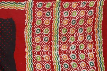 Multicolor hand woven art silk saree with blouse 5