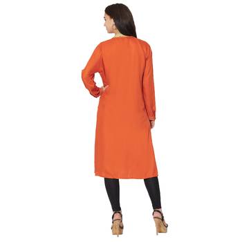 Beige printed cotton kurtas-and-kurtis 2