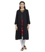 Red printed cotton kurtas-and-kurtis