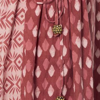 Maroon printed cotton kurtas-and-kurtis 5