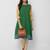 Green printed cotton kurtas-and-kurtis