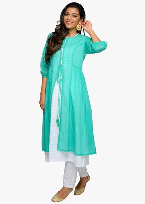 White printed cotton kurtas-and-kurtis 1