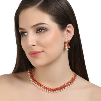 Pink Cubic Zirconia Necklaces 1