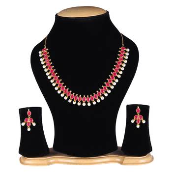 Pink Cubic Zirconia Necklaces 2