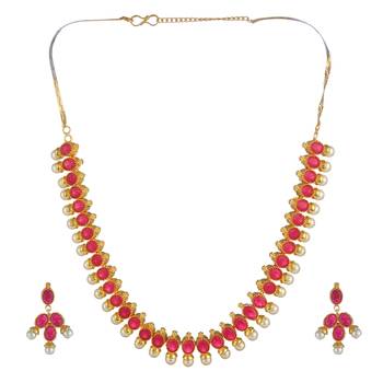 Pink Cubic Zirconia Necklaces 3