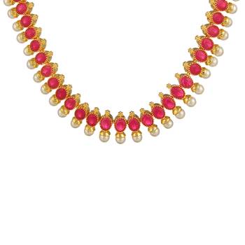 Pink Cubic Zirconia Necklaces 4