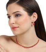 Pink Cubic Zirconia Necklaces