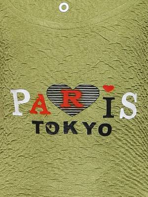 Green Plain Nylon Kids-Tops 4