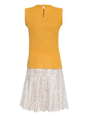 Yellow Plain Nylon Kids-Tops 2