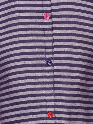 Purple Plain Cotton Kids-Kurtis 3
