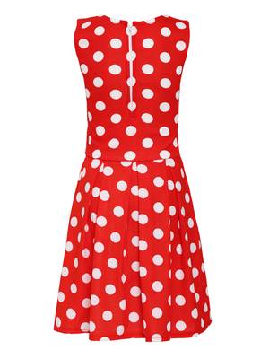 Red Plain Nylon Kids-Tops 2