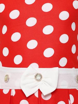 Red Plain Nylon Kids-Tops 3