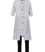 Black Plain Cotton Kids-Tops