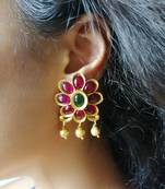 Gold earrings