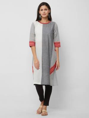 Women's The Nish Kurti in Handloom Cotton 1