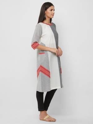 Women's The Nish Kurti in Handloom Cotton 4